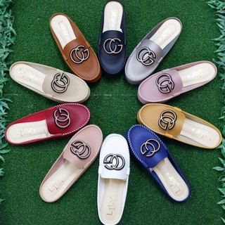 Size 41-45 รองเท้าคัทชูเปิดส้น แบบ CG Lily Shoes