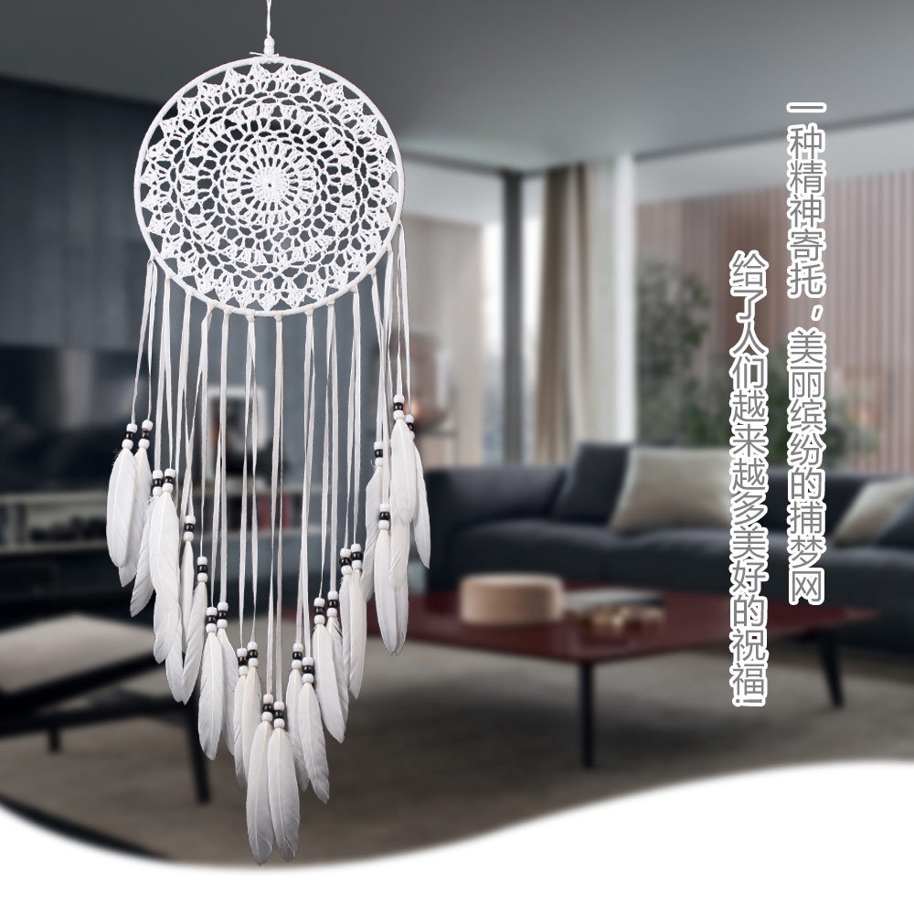 Big Creative Pure White Black Dream Catcher
