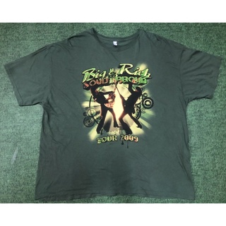 เสื้อยืดผ้าฝ้ายพิมพ์ลายคลาสสิก เสื้อวง Big&amp;Rich Size XXL