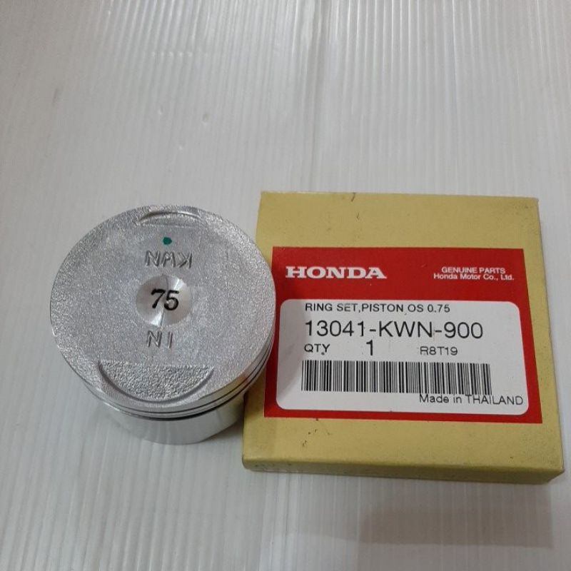 ลูกสูบ+แหวน แท้ PCX-125, CLICK-125i (12-17) KWN ชุดละ