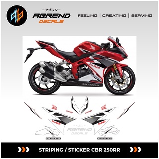 สติกเกอร์ CBR 250 RR สีแดง สําหรับติดตกแต่งรถจักรยานยนต์ Honda CBR 250RR Sticker Ori Stock