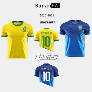 เสื้อกีฬาฟุตบอลทีมบราซิล Americas Cup Brazil Football Jersey พลัสไซส์