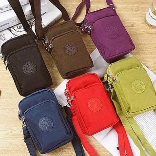 (มีส่งด่วน) ifashionbag(IF1735) กระเป๋าสะพายข้างใส่มือถือ เป็นผ้าไนล่อน