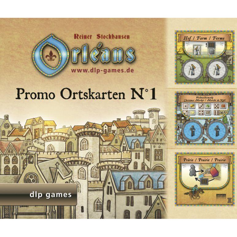 โปรโม อุปกรณ์เกมส์ Orleans: Promo Ortskarten No. 1 Premium Exclusive Tiles ตัวจริงต้องเก็บให้ครบ หาย