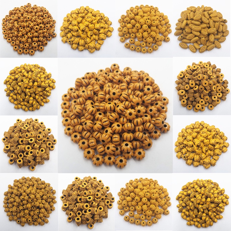 ลูกปัดไม้อะคริลิค สีพื้น สําหรับทําเครื่องประดับ DIY ขายส่ง 20-100 ชิ้น - รูปที่ 6