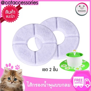 ไส้กรองน้ำพุแมวแพ็ค2ชิ้น สำหรับเปลี่ยนกับน้ำพุแมวรุ่น  Beacon Pet - รูปกระถางดอกไม้ขนาด 1.6 ลิตร