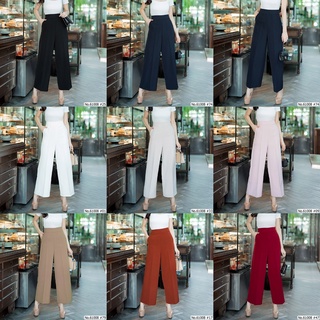 (S-2XL) Miss Daisy กางเกงขาบาน Culottes ซิปซ่อนอยู่ด้านข้าง ใส่สบาย Style​No : 61008