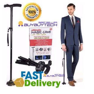 buybuytech MAGIC CANE With LED Light ไม้เท้าช่วยพยุงเดินสำหรับผู้สูงอายุ