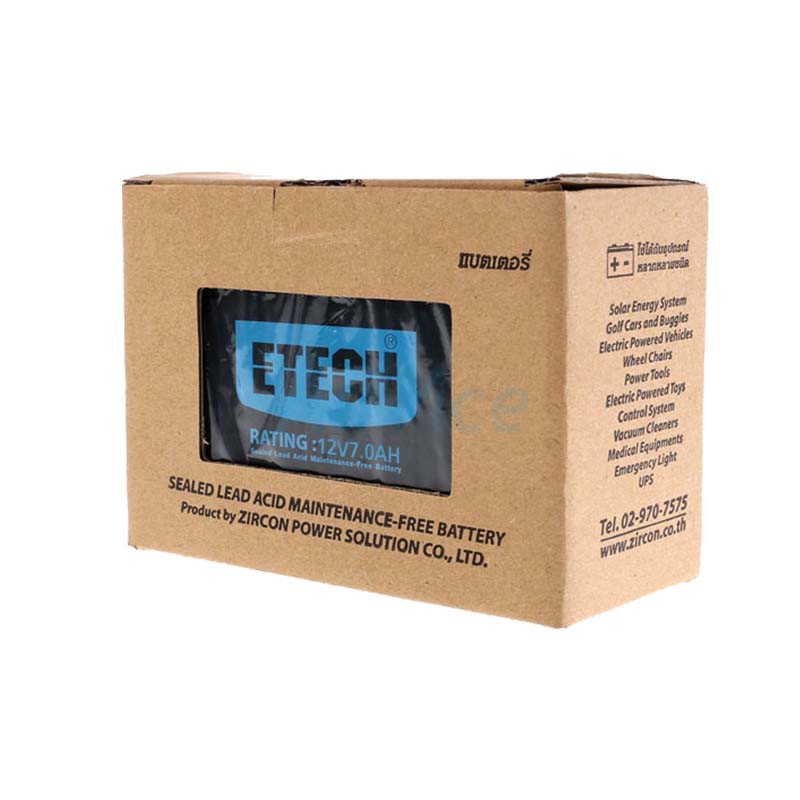 Battery 7Ah 12V ETECH  for UPS