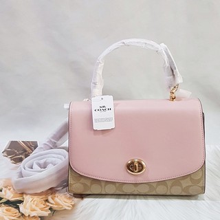 Coach Tilly  ของใหม่ ของแท้ ฝาปิดสีชมพู ถือได้ สะพายข้างได้ค่ะ