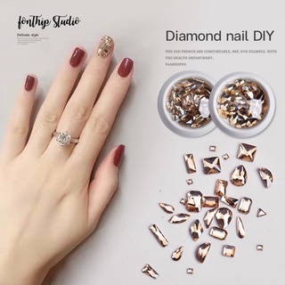 เพชรติดเล็บ Diamond nail art DIY งานดีงานสวยทุกแบบ