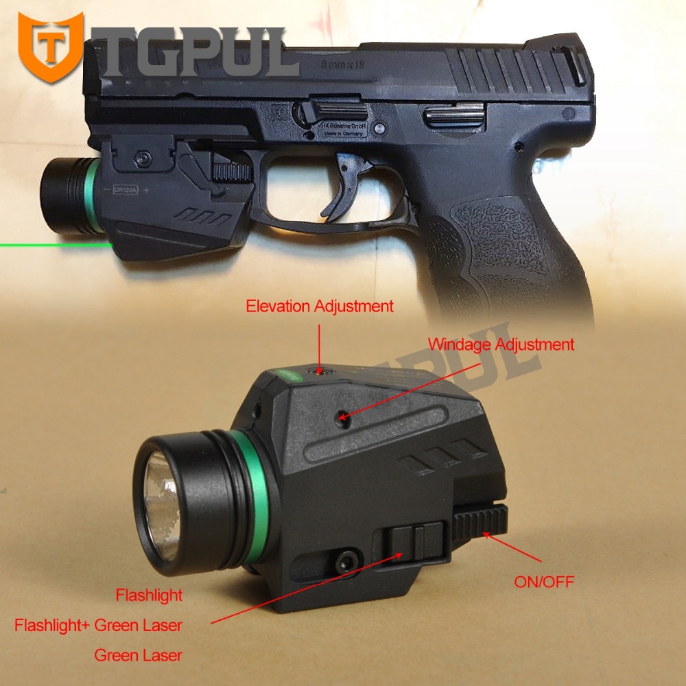 tac light with green laser