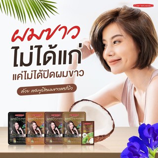 Carebeau Hair Color Shampoo แคร์บิว แฮร์ คัลเลอร์ แชมพู แชมพูปิดผมหงอก เปลี่ยนสีผม