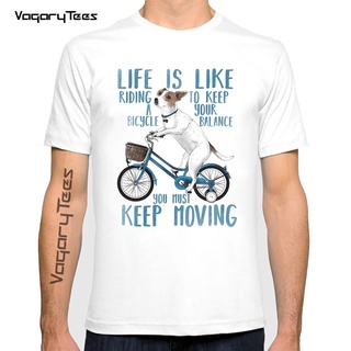 เสื้อยืดคอกลม แขนสั้น พิมพ์ลาย Humor Jack Russell Terrier 2022 สําหรับคนรักจักรยาน