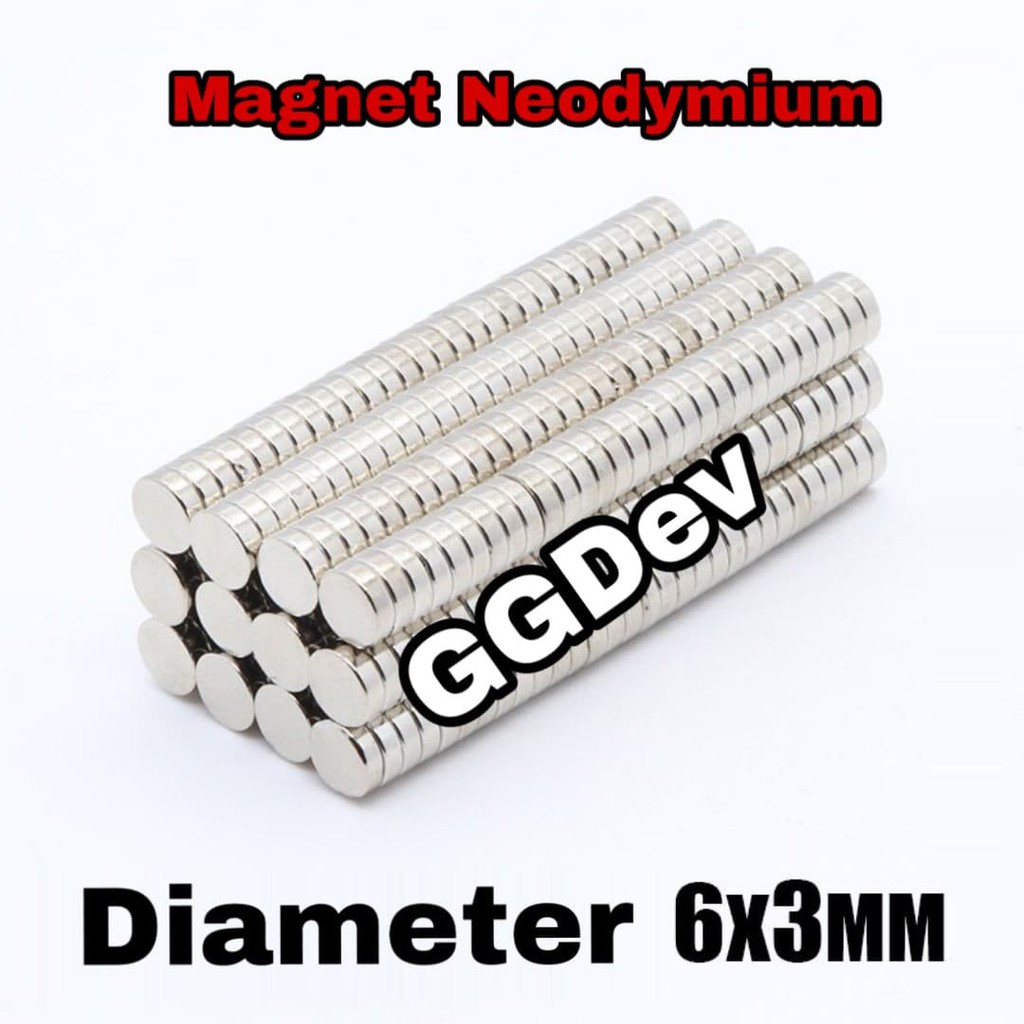 SUPER STRONG NEODYMIUM MAGNET 6x3 mm