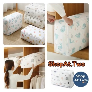 ShopAt.Two[PB2050] ถุงเก็บผ้านวม ผ้าห่ม เสื้อผ้า กันฝุ่นกันแมลง กันน้ำ พับเก็บได้