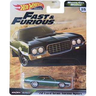 HOTWHEEL รุ่น 72 FORD GRAN TORING DPORT ลิขสิทธิ์แท้100% โมเดลรถเหล็กของเล่นของสะสม