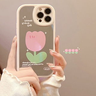 เคสโทรศัพท์มือถือ tpu กันกระแทกสี่มุม พร้อมกระจก สําหรับ iPhone 13 13pro 13prm iPhone 11 7Plus 8Plus Xr XS 13 12 Pro Max