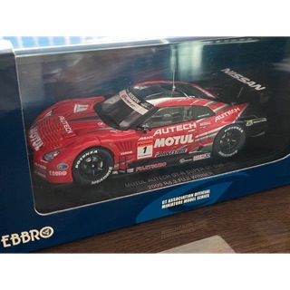 โมเดลรถแข่ง EBBRO แท้ MOTUL AUTECH GT-R SUPER GT 500 2009 Rd.3 FUJI WINNER