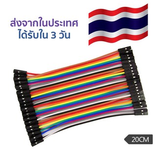 สายจั้มเปอร์ ยาว 20cm ( Jumper Female to  Female) 40pcs