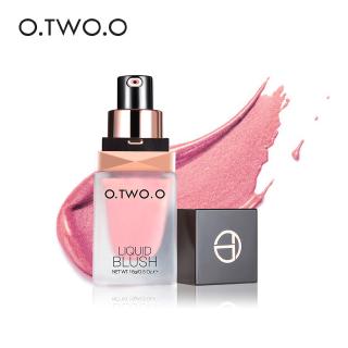 O.TWO.O แต่งหน้าใบหน้าเหลว Blusher เงา Silky Paleta De Blush 6 สีติดทนนานแก้มธรรมชาติสีปัดแก้มใบหน้า Contour Make Up