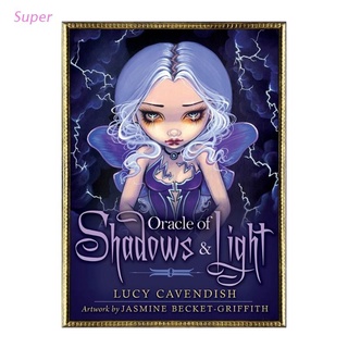 Super Oracle of Shadows and Light Full English Party Board Game 45 Cards Deck Tarot