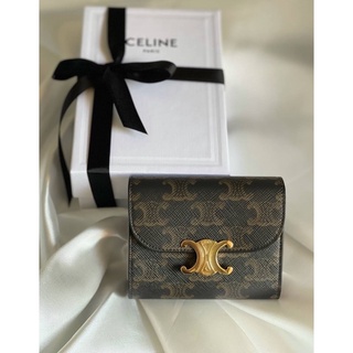 สด-ผ่อน📌แท้💯 กระเป๋าสตางค์ Celine wallet 3 พับ