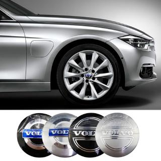 สติกเกอร์ติดฝาครอบดุมล้อรถยนต์ ABS ขนาด 56 มม. สําหรับ Volvo S40 S60 XC60 XC90 4 ชิ้น