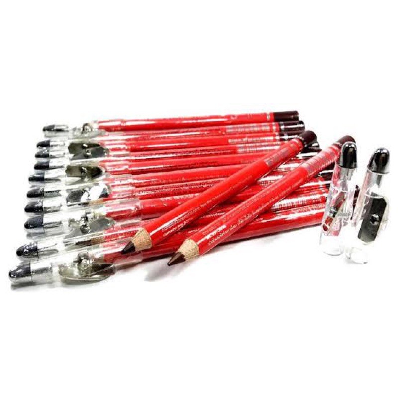 ดินสอเขียนคิ้ว พร้อมกบเหลา Sweet Heart eye brow & eyeliner pecil ดินสอเขียนขอบตาและเขียนคิ้ว สวีทฮาร์ท