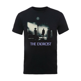 เสื้อยืดวินเทจเสื้อยืด ผ้าฝ้าย พิมพ์ลายโปสเตอร์ภาพยนตร์ The EXORCIST William Peter Blatty สําหรับผู้ชาย
							
							โ