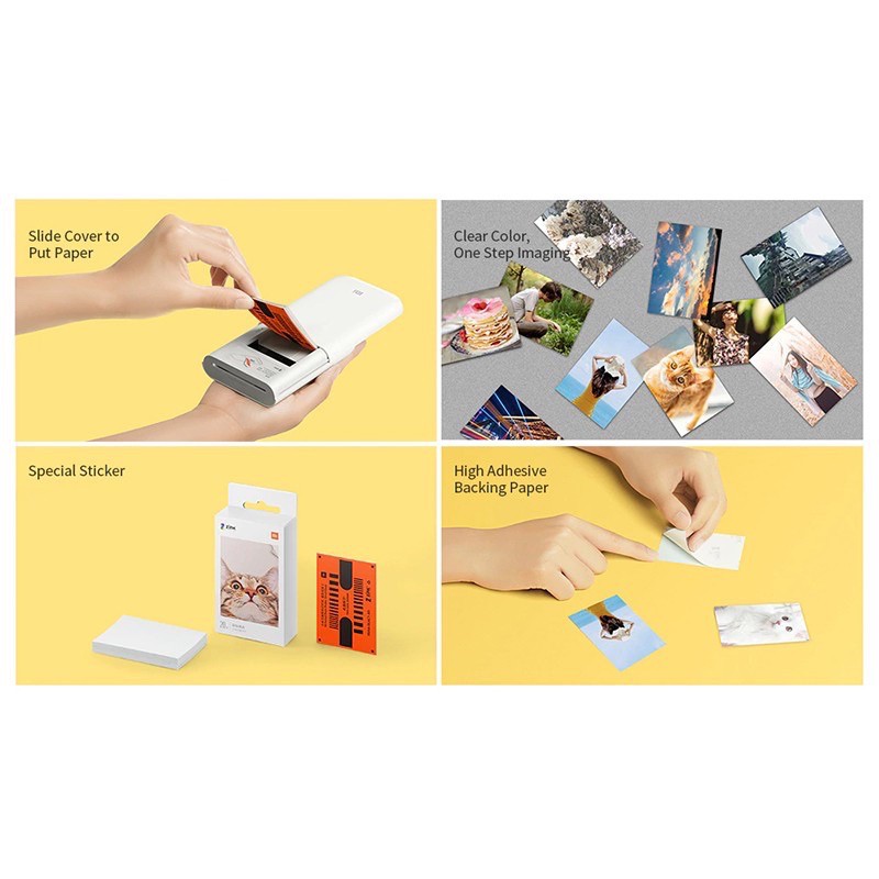 [ พรีออเดอร์ ] Xiaomi Mi Portable Photo Printer Paper (2x3 inch, 20 sheets) กระดาษปริ้นขนาด 2x3 นิ้ว จำนวน 20 แผ่น