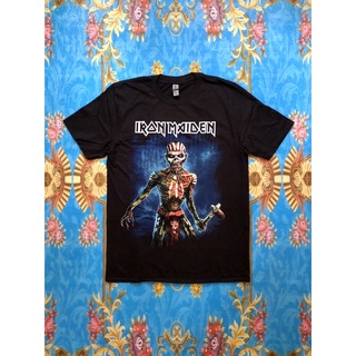 ผ้าฝ้าย 100%🎸IRON MAIDEN เสื้อวง Iron Maiden สินค้านำเข้า ลิขสิทธิ์แท้S-3XL