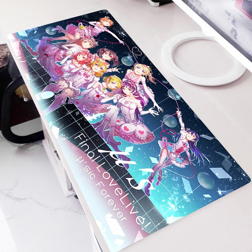Love Live แผ่นรองเมาส์เล่นเกม แบบยาง ลายการ์ตูนอนิเมะ สําหรับเล่นเกม