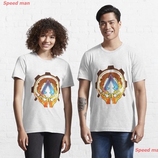 เสื้อยืดครอป เอเพ็กซ์เลเจนส์ เสื้อยืด apex legends Logo Apex Legend Essential T-Shirt เสื้อยืดผู้ชาย คู่S-5XL