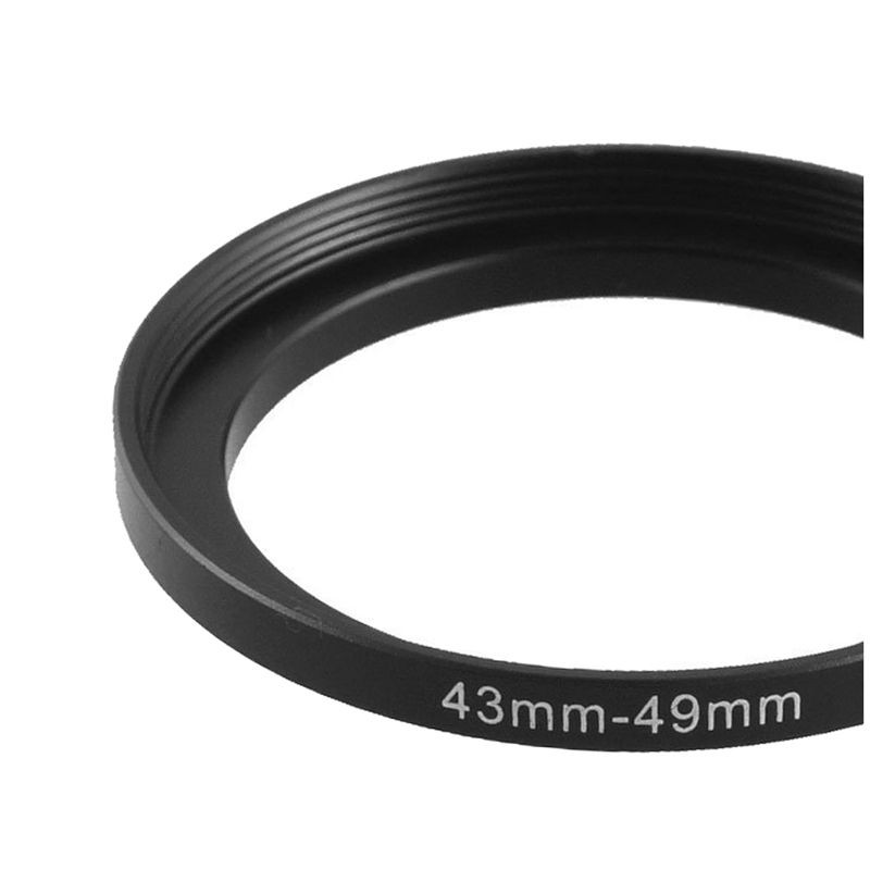 43mm to 49mm Metal Step Up Filter Ring Adapter for Camera