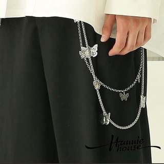 ❥Only➢Women Adjustable Waist Belt Chain, Multi-layer Butterfly Pendant Harness Ornaments Waistbands Jewelry