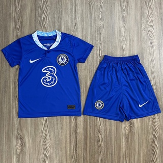 ชุดบอลเด็ก  ชุดกีฬาเด็กทีมChelsea  ซื้อครั้งเดียวได้ทั้งชุด (เสื้อ+กางเกง) ตัวเดียวในราคาส่ง สินค้าเกรด-A