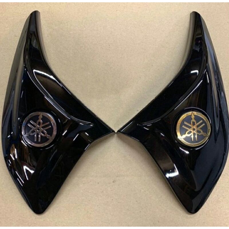 YAMAHA LC135 ใหม่ V2 V3 V4 V5 V6 LEG SHIELD ด้านข้างฝาครอบด้านในหมวกขนาดเล็ก AIR SCOOP พร้อม YAMAHA 