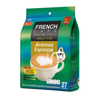 เฟรนคาเฟ่ อโรแม็กซ์ เอสเพรสโซ่ ขนาด 15.8กรัม ยกแพ็ค 27ซอง FRENCH CAFE AROMAX ESPRESSO COFFEE