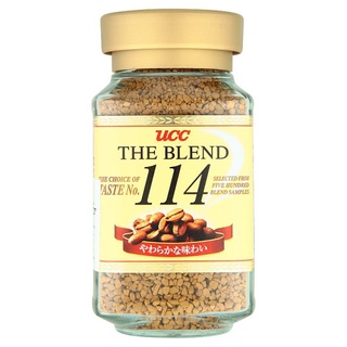 ถูกที่สุด✅ ยูซีซี เดอะเบลน 114 ซอฟท์ &amp; ไมลด์ กาแฟสำเร็จรูป 90กรัม UCC The Blend 144 Soft &amp; Mild Instant Coffee 90g