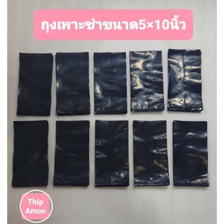 ถุงเพาะชำสีดำขนาด 5×10 จำนวน 100 ใบ