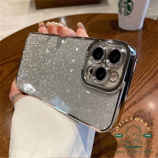 เคสโทรศัพท์มือถือ TPU แบบใส ประดับกลิตเตอร์ หรูหรา สําหรับ Iphone 13 12 11 Pro Max Xs Max Xr X 8 7Plus