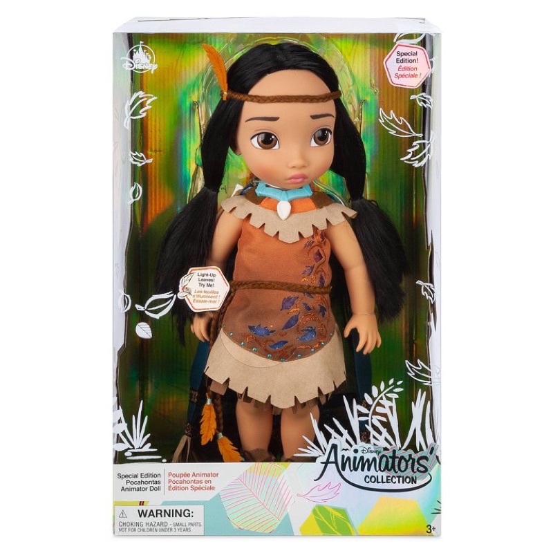 พร้อมส่ง โพคาฮอนทัส Special Edition Disney Animator’s doll Pocahontas ตุ๊กตา ดิสนีย์ อะนิเมเตอร์ 16นิ้ว รุ่นพิเศษ มีไฟ