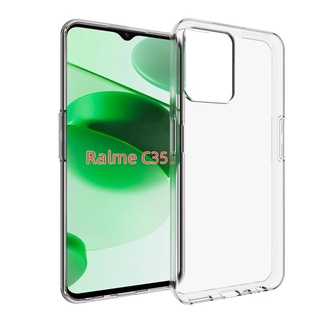 Realme C55 C53 C33 C30s C30 C31 C35 C25 C21y C25y C25s C21 C20 C17 C15 C12 C11 C3 เคสใสกันกระแทก