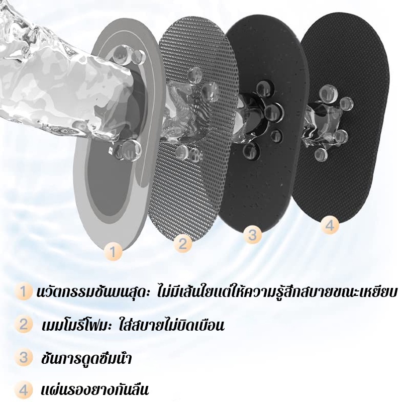 🔥พร้อมส่ง🔥 พรมปูพื้น คุณภาพสูง พรมเช็ดเท้า นิ่ม แผ่นดูดซับโคลนไดอะตอม พรมห้องครัว พรมครัว ซับน้ำได้ดี กันลื่น - รูปที่ 6