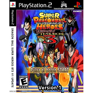 (V.1)Dragonball Super Heroes Budokai Tenkaichi Version1 ps2 แผ่นเกมส์ps2 เกมเพล2 เกมดราก้อนบอล dragonball v.1 ps2