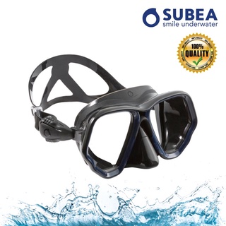 หน้ากากดำน้ำลึกแบบเลนส์คู่ ขนาด M รุ่น SCD 500 SCUBA (สีดำ) SUBEA