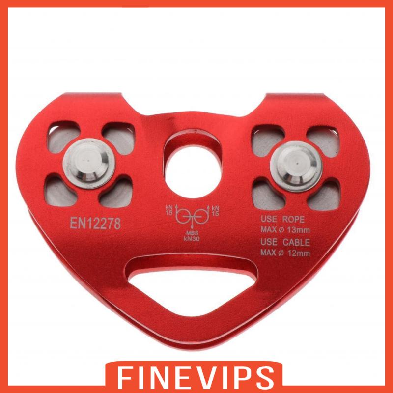 [finevips] รอกสปีด 30KN หัวเข็มขัดคาราบิเนอร์ สีแดง สําหรับปีนเขา