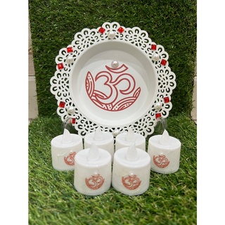 Diwali tray set candle