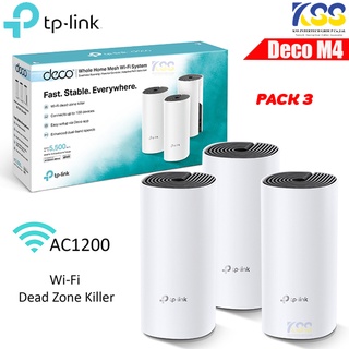 TP-LINK Deco M4 AC1200 Whole Home Mesh Wi-Fi System  แพ็ค 3 ตัว